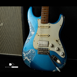 【リニューアル記念特別価格!】TMG Guitar Co. Dover HSS Blue Paisley & LPB  “1P RoastedMaple” Heavy Aging & Checking