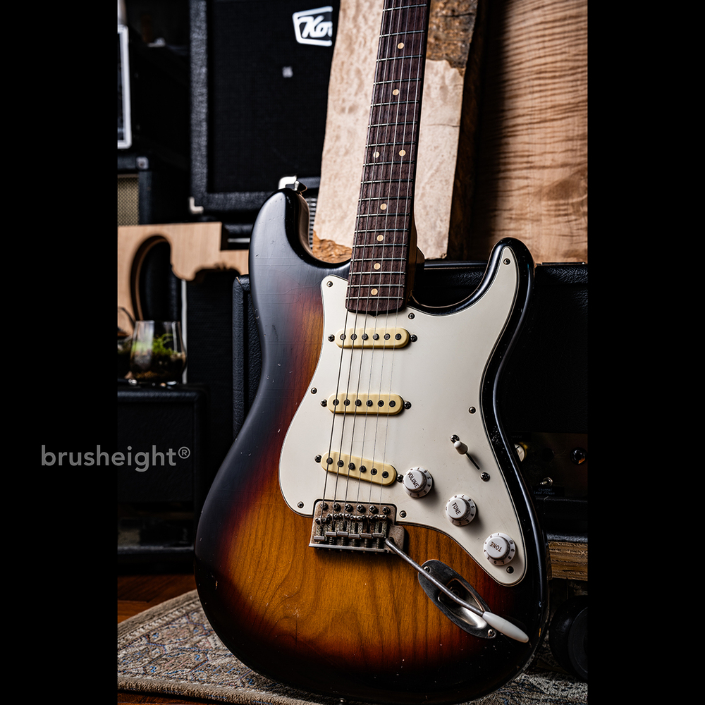 TMG Guitar Co. Dover SSS “3Tone Burst” Light-Mid Aging & Checking Roasted 5A Flame Maple
