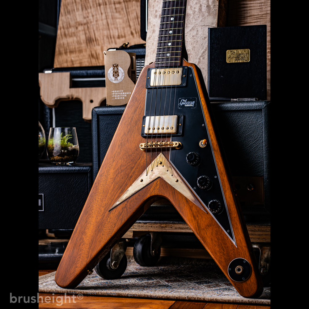 【SOLD】Gibson Custom Shop 1959 Flying V  Mahogany Vintage Gloss Heavy Antique Natural 2019’s