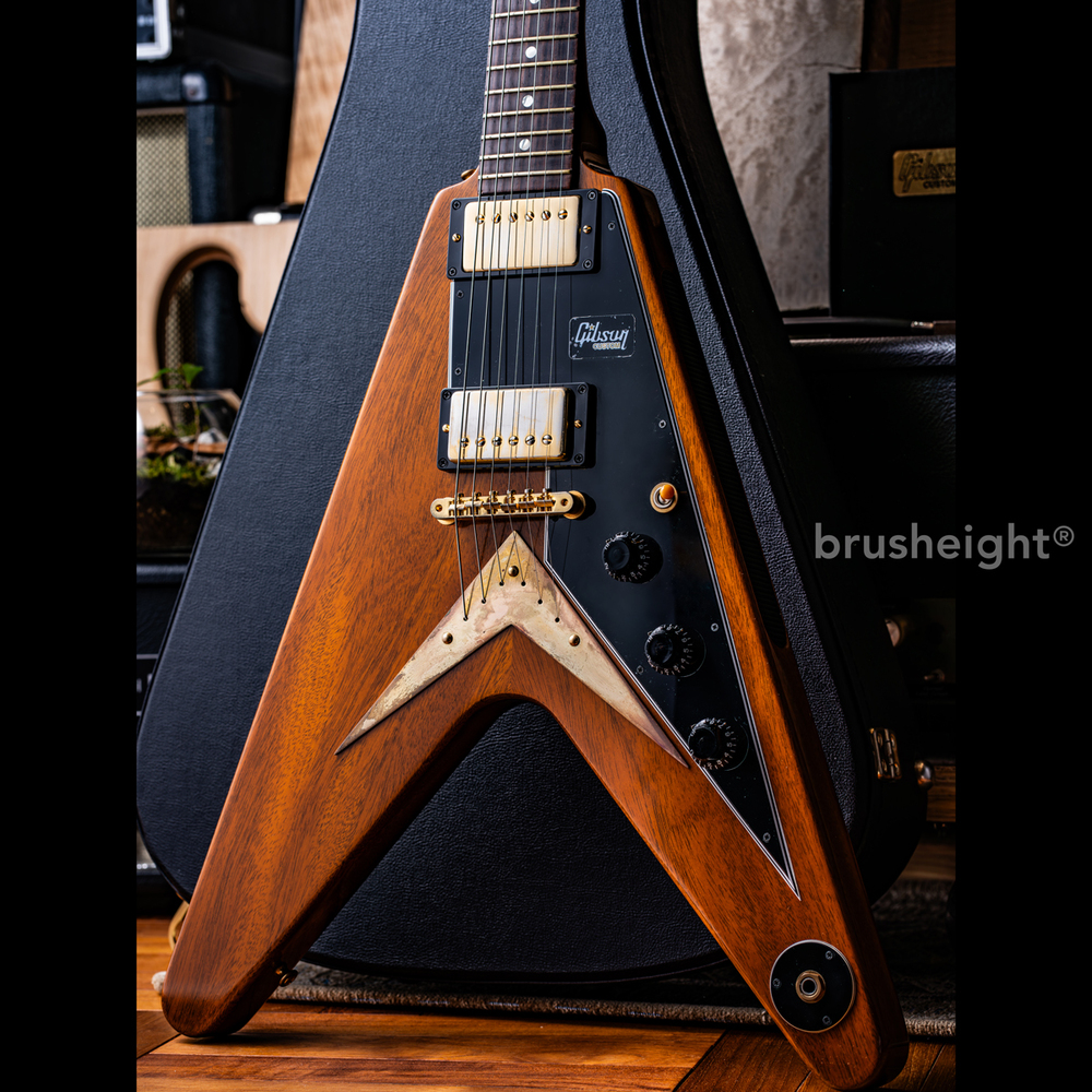 【SOLD】Gibson Custom Shop 1959 Flying V  Mahogany Vintage Gloss Heavy Antique Natural 2019’s