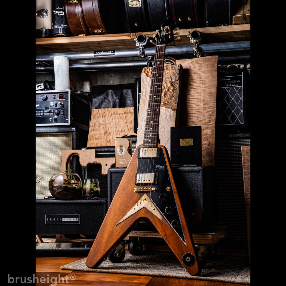 【SOLD】Gibson Custom Shop 1959 Flying V  Mahogany Vintage Gloss Heavy Antique Natural 2019’s