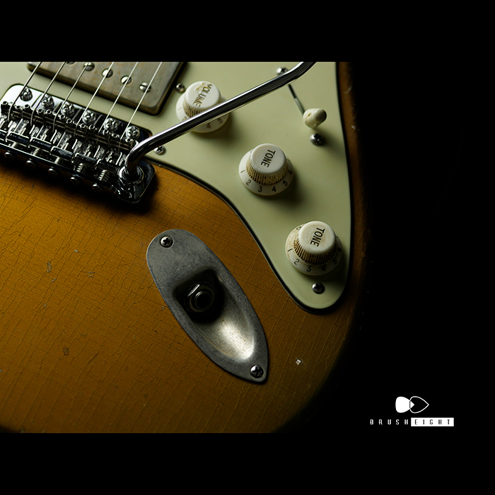 【SOLD】TMG Guitar Co. Dover HSS “Aged Gold”   Medium Aged & Hard Checking