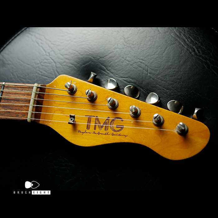 【SOLD】TMG Guitar Co. Dover HSS “Aged Gold”   Medium Aged & Hard Checking