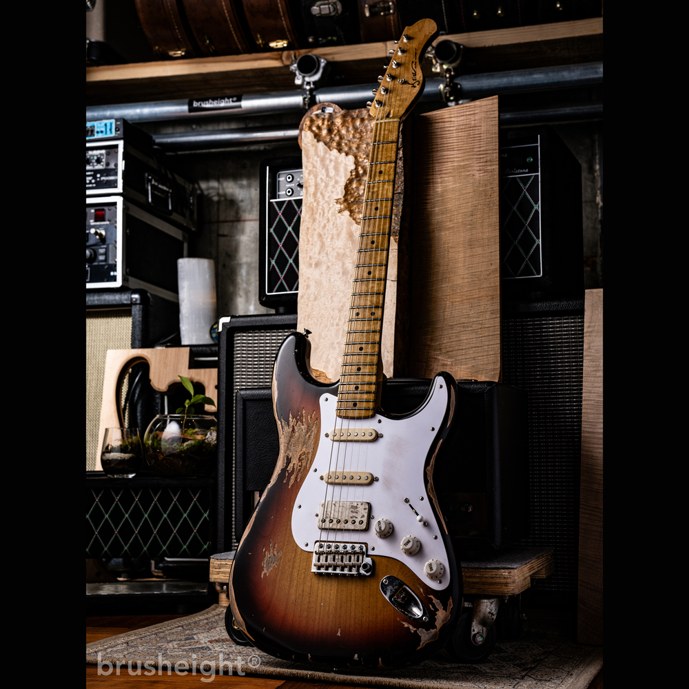 【SOLD】Hsiu Guitar Workshop Type S “Midium Aging"  Sunburst  #008