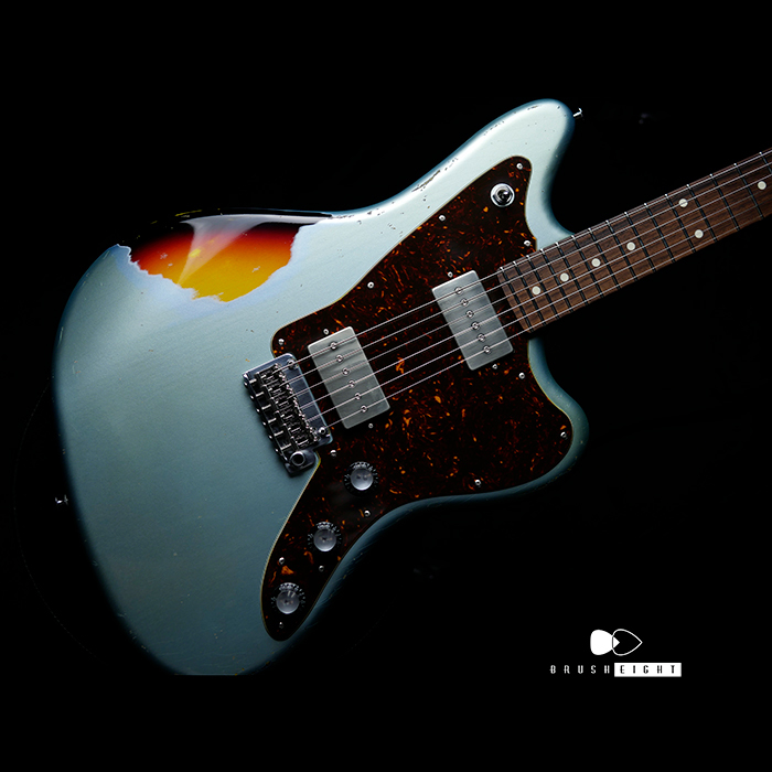 【SOLD】Black Cloud Giuitar Aging Label Sigma JM “Ice Blue Metallic Multilayer” IBM over Sunburst #021