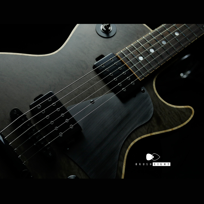 【SOLD】Black Cloud Guitar Black Smoker Omega  “Seethru Black”