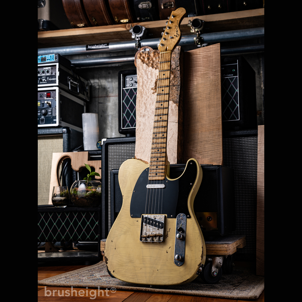 【SOLD】Hsiu Guitar Workshop Type T “Light Aging"  Butter Scotch Blonde #004