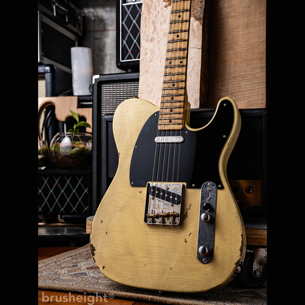 【SOLD】Hsiu Guitar Workshop Type T “Light Aging"  Butter Scotch Blonde #004