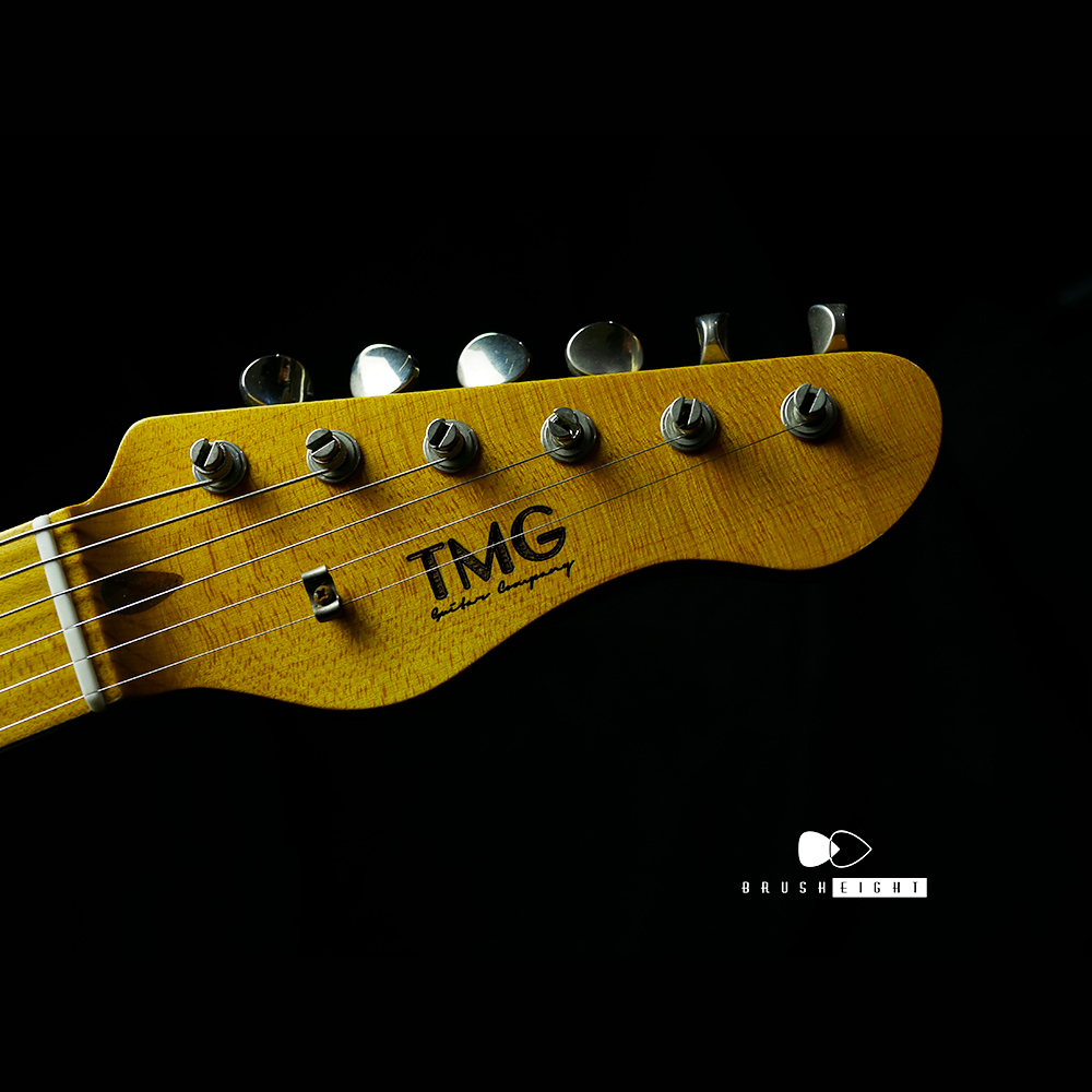【SOLD】TMG Guitars Co. Gatton “Blackguard”  Quarter Sawn Maple