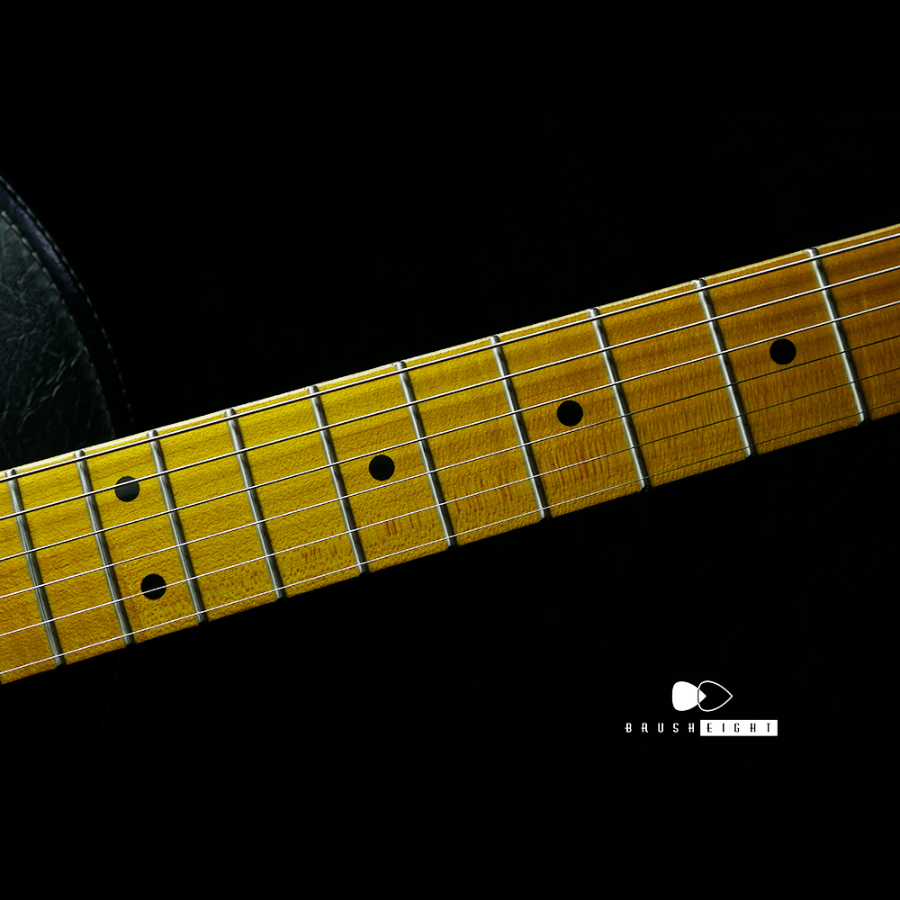 【SOLD】TMG Guitars Co. Gatton “Blackguard”  Quarter Sawn Maple