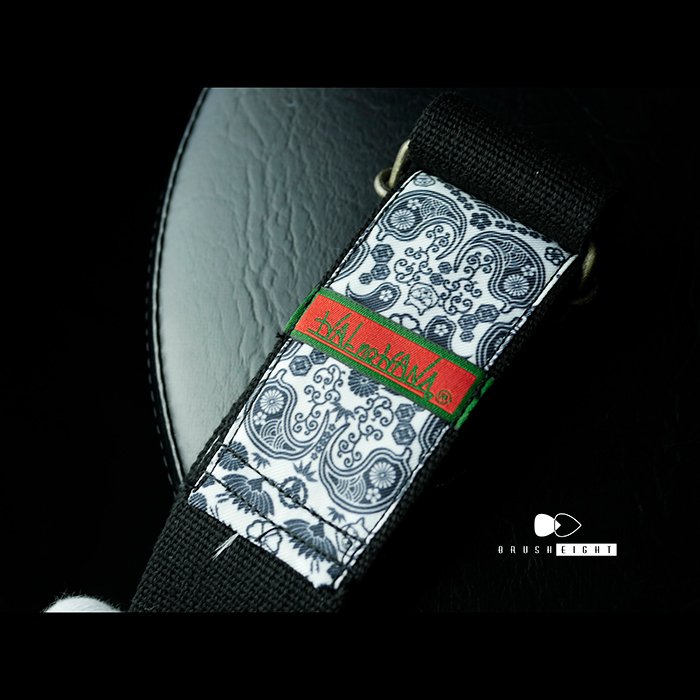 【1本づつ入荷】Brush eight × Halnohana Guitar Strap ハンドメイド 和柄ペイズリー