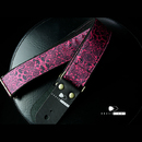 【1本入荷】  Brush eight × Halnohana ハンドメイド  Guitar Strap 和柄ペイズリー Pink