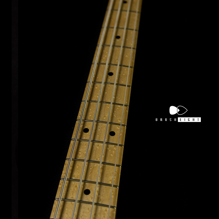 【SOLD】J.W Black USA Jazz Bass 2TS JWB-292  "Soft Aged" bird's-eye Maple Neck