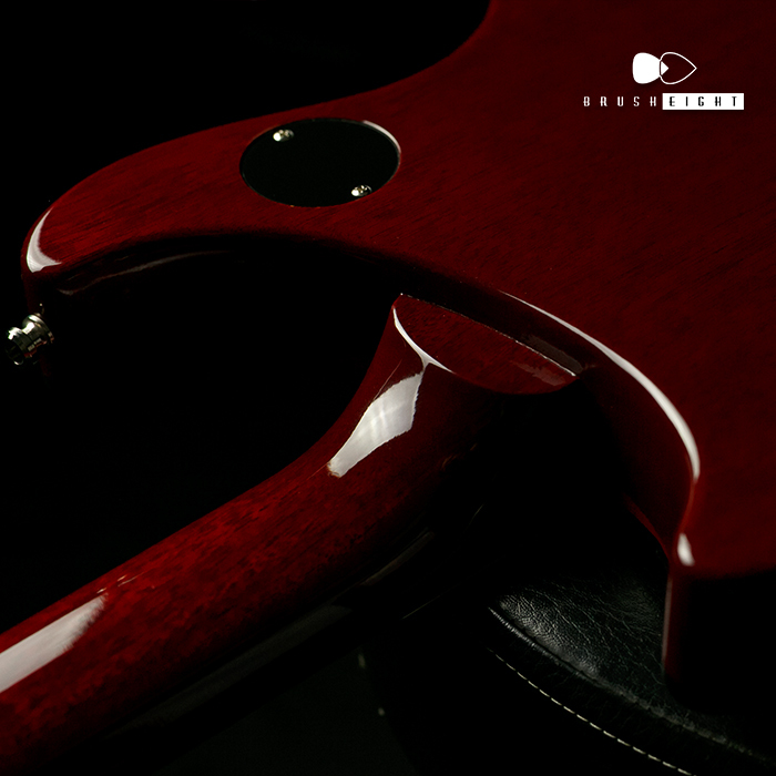 【SOLD】Gibson Custom Shop Tak Matsumoto DC Cherry Red  1P Flame Top #036