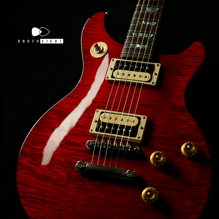 【SOLD】Gibson Custom Shop Tak Matsumoto DC Cherry Red  1P Flame Top #036