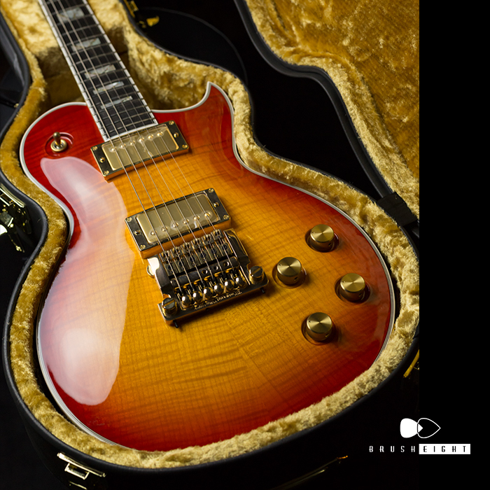 【SOLD】Aria Pro2 PE-SUPRA / Flame Maple  "Cherry Sunburst"