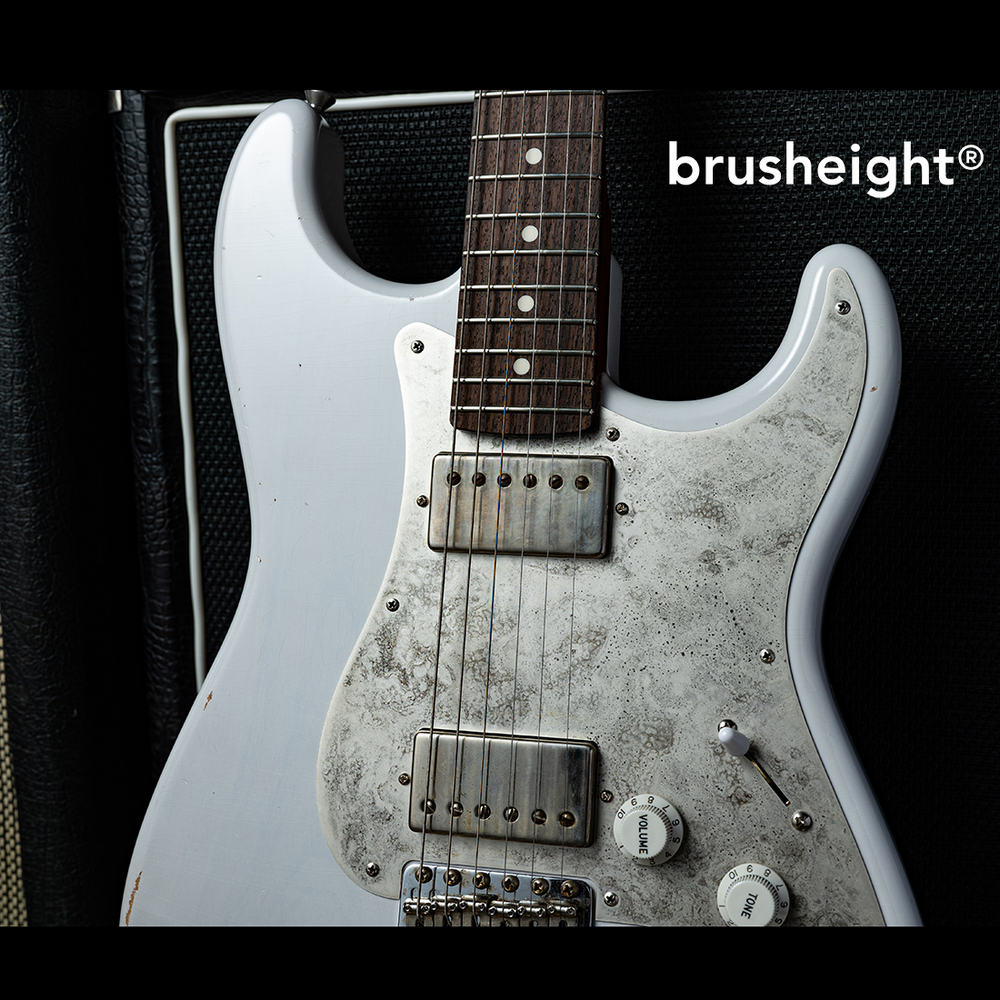 【SOLD】stilblu Model-S  #159 “Light Aged” White Blonde with Antique Silver Lollar Pickups