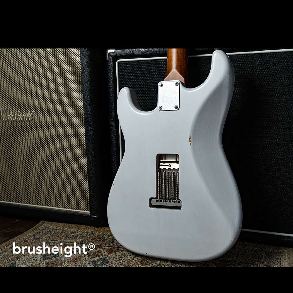 【SOLD】stilblu Model-S  #159 “Light Aged” White Blonde with Antique Silver Lollar Pickups