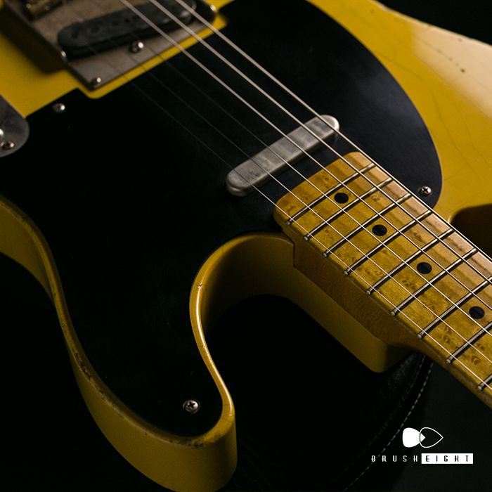 【SOLD】TMG Guitars Co. Gatton  “Blackguard”  Light Aging & Hevy Checking bird's-eye Maple