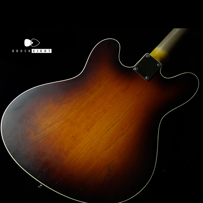 【SOLD】TMG Guitar Co. Starcaster with Mastery Bridge and Vibrato “Tabacco Sunburst” Light Aging