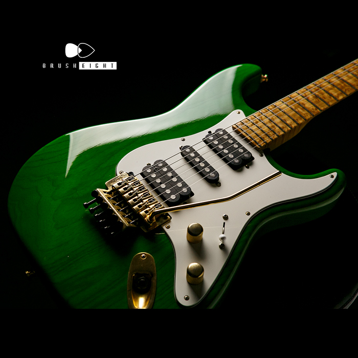 【SOLD】Moon Custom Guitars ST Type  HSH  “Tom Anderson” Bird’s-Maple Neck  1980～1990’s