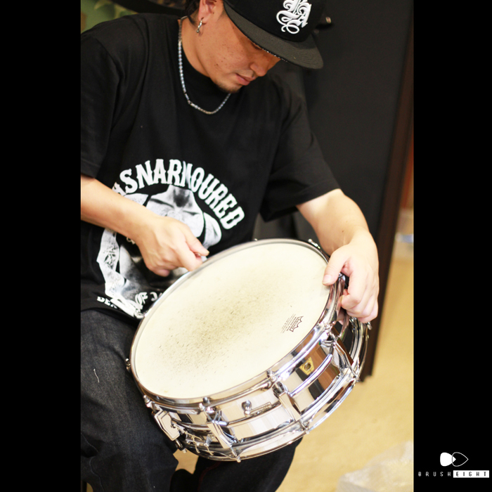 【SOLD】60 LUDWIG 14×5 SUPRAPHONIC SNARE DRUM L-400