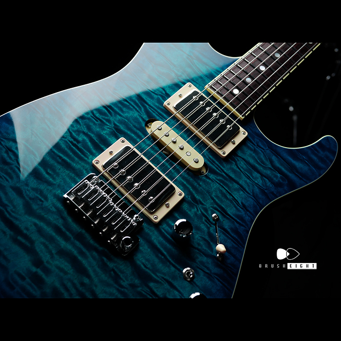 【SOLD】T's Guitars DST Pro 22 Cusom  Quilted Maple “Trans Blue Burst”