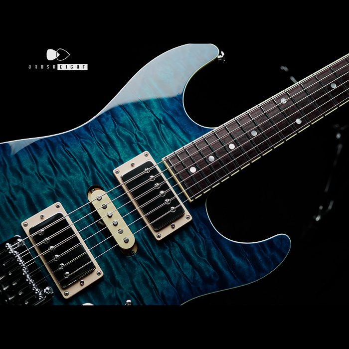 【SOLD】T's Guitars DST Pro 22 Cusom  Quilted Maple “Trans Blue Burst”