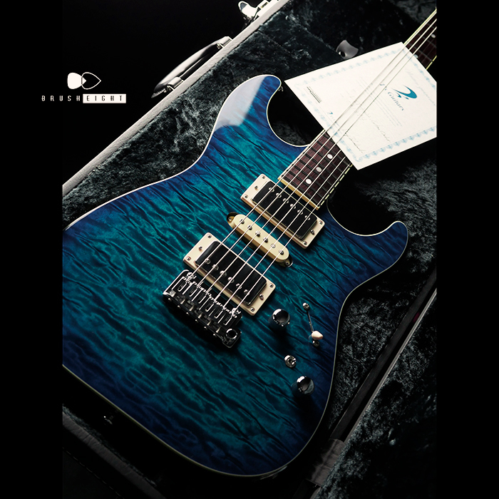 【SOLD】T's Guitars DST Pro 22 Cusom  Quilted Maple “Trans Blue Burst”