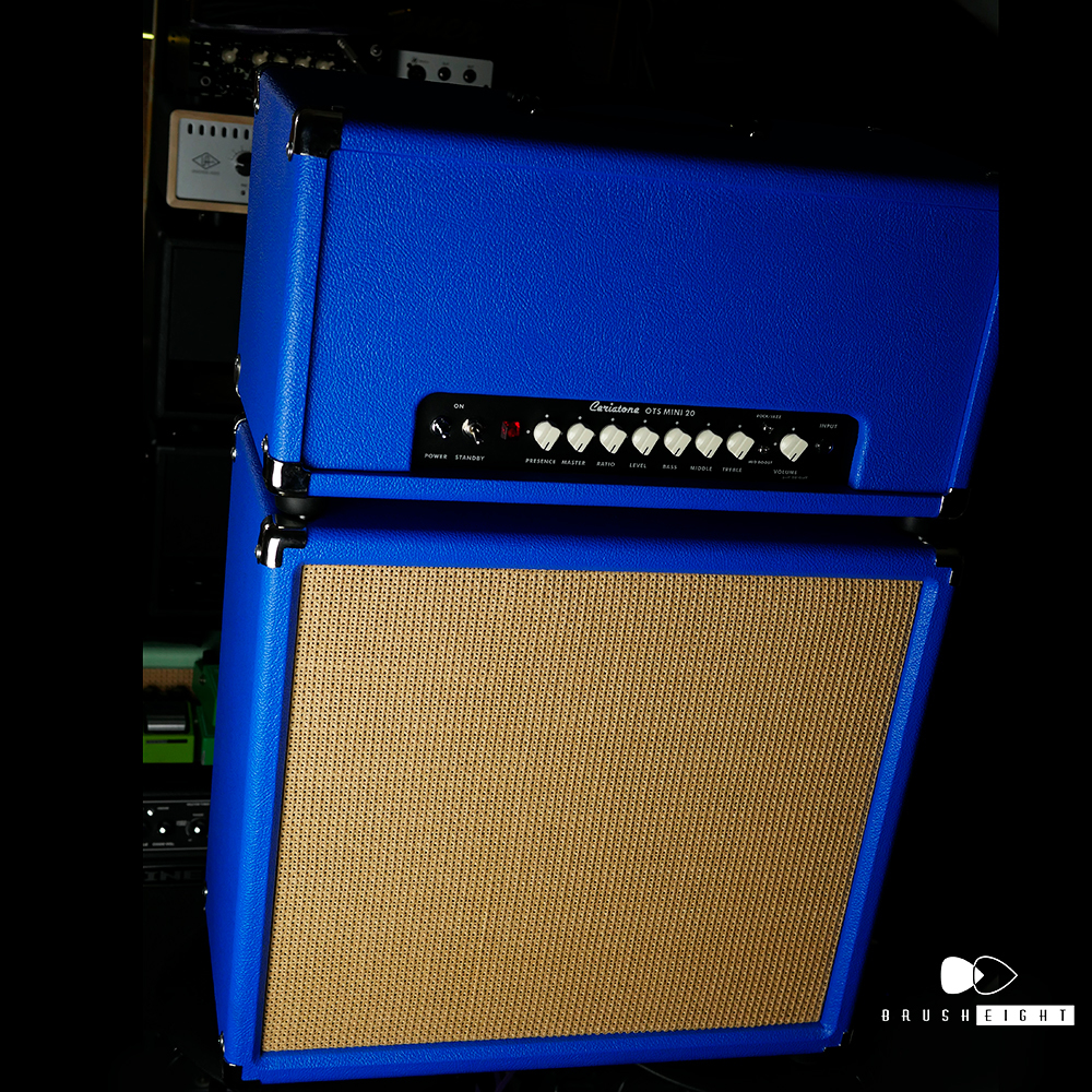 【SOLD】Ceriatone OTS 20 MINI “Lunch Box” Brush eight Custom “1×12 Blue Tolex Cab Custom”