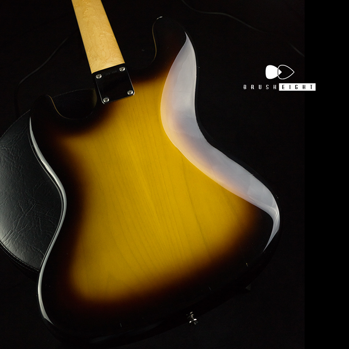 【SOLD】J.W Black USA Jazz Bass 2TS JWB-292  "Soft Aged" bird's-eye Maple Neck