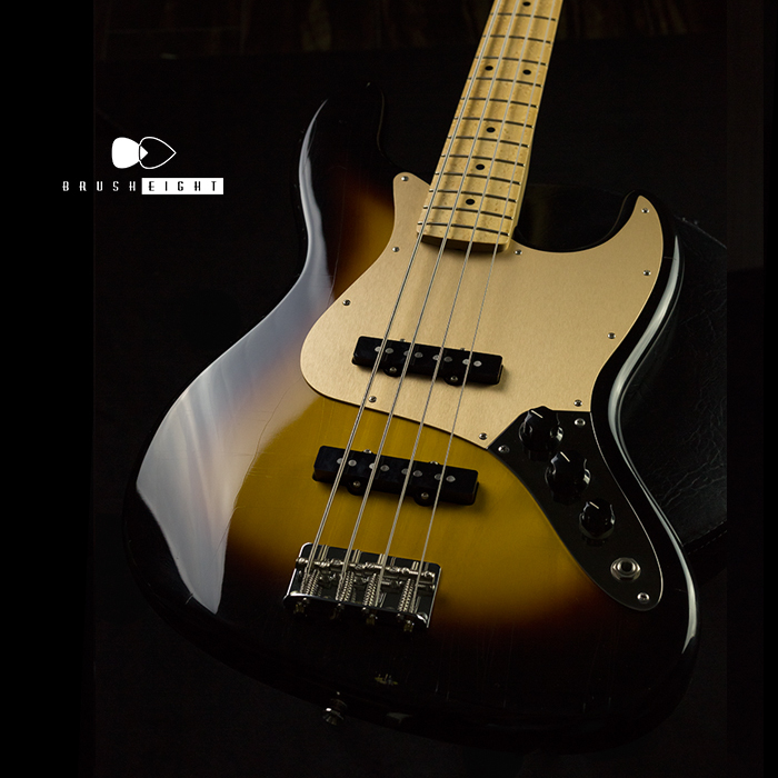 【SOLD】J.W Black USA Jazz Bass 2TS JWB-292  "Soft Aged" bird's-eye Maple Neck