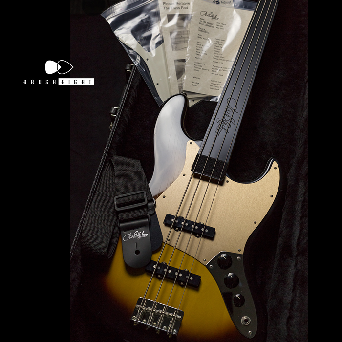 【SOLD】J.W Black USA Jazz Bass 2TS JWB-292  "Soft Aged" bird's-eye Maple Neck