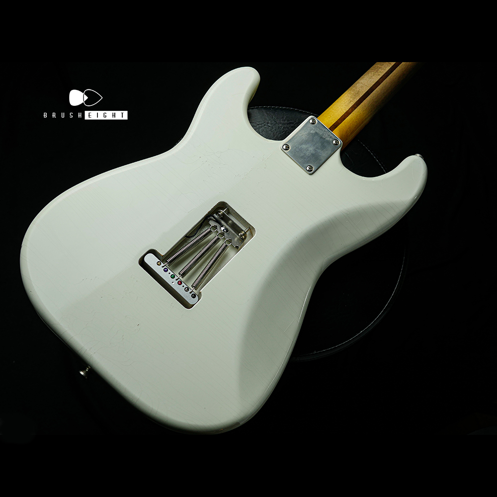 【SOLD】TMG Guitar Co. Dover SSH “White Blonde" Light Aging Maple 1piece